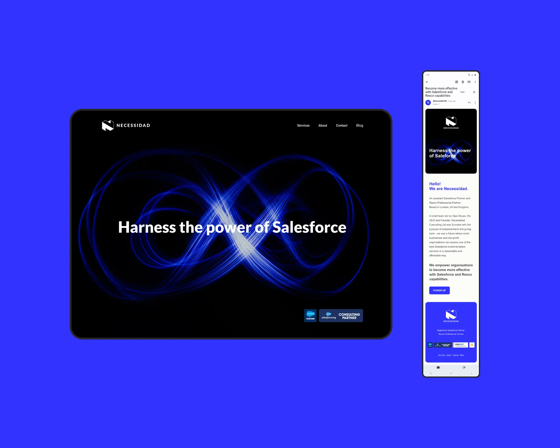 Necessidad brand refresh by alphatwice London.
